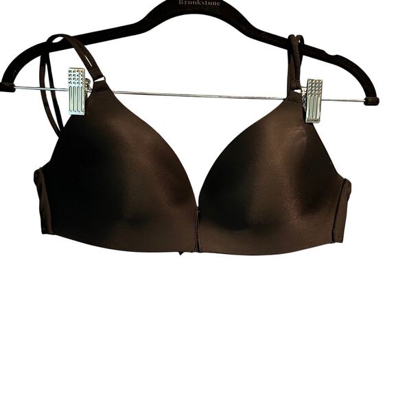 Victoria's Secret Black Wireless Bra Size 36C Adjustable Straps Cross Smooth - Picture 1 of 7